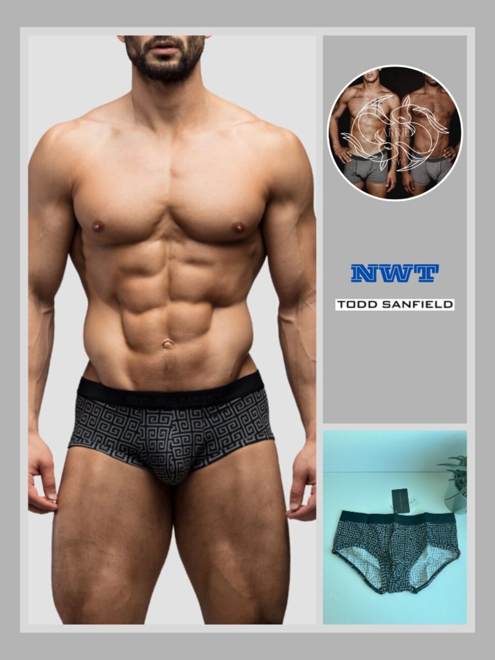 Todd Sanfield - Print Hybrid Trunk - Classic Greek Key (M)